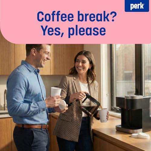 Perk 10 Oz Paper Hot Cups, 500 Count Bulk Disposable Coffee Cups for Hot Beverages, White by Perk - Image 5