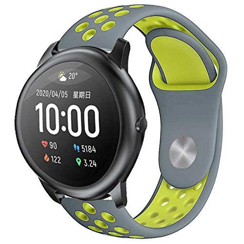 Image of ACM Watch Strap 22mm compatible with Fossil Gen 5 Carlyle Smartwatch | Silicone Belt Sports Dot Band