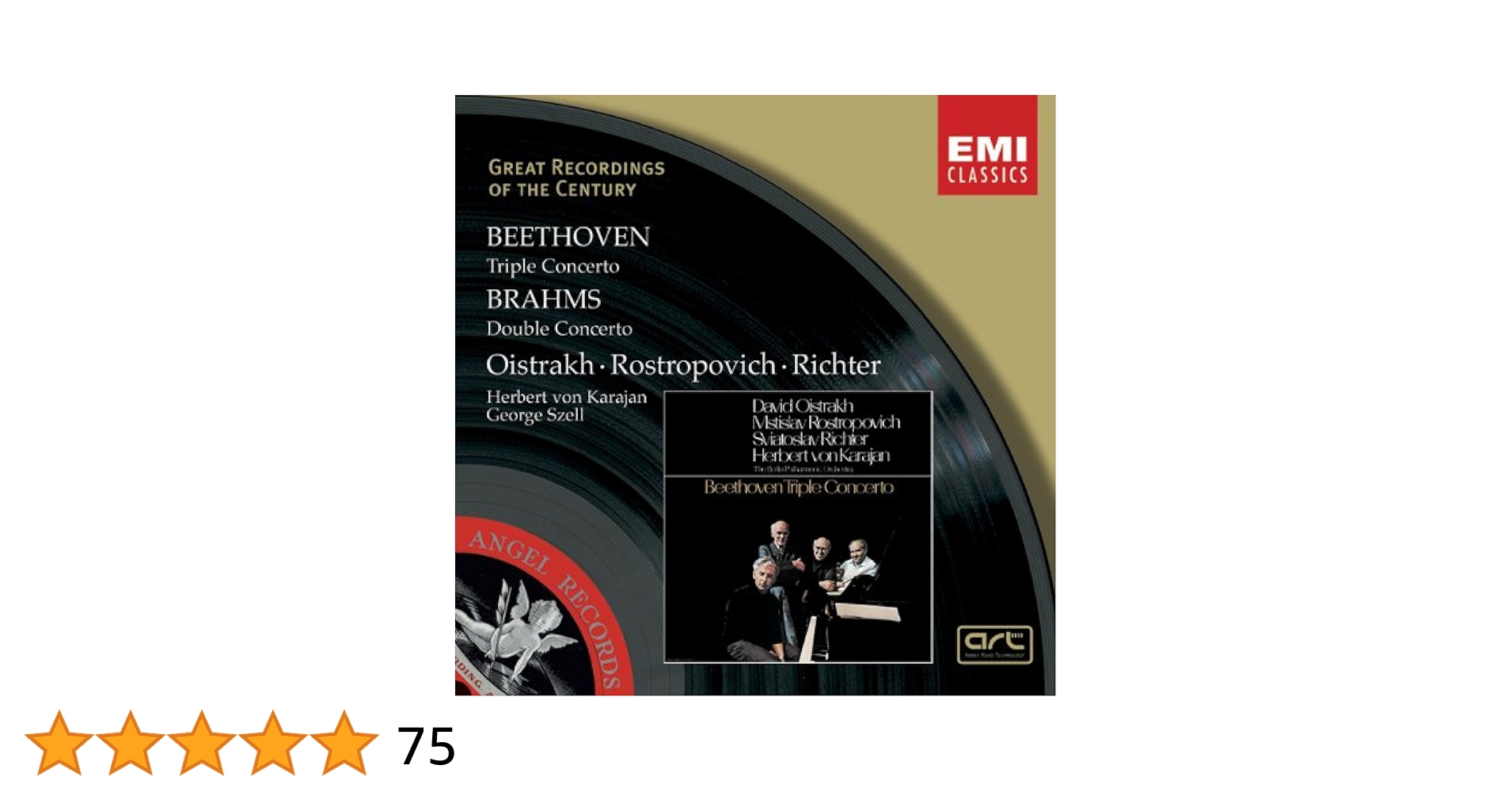 Beethoven: Triple Concerto/Brahms: Double Concerto: Amazon