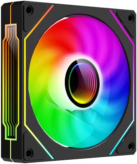 UPSIREN 92mm CASE Cooling Fan, Computer Case Fan, 4pin PWM SFF PC Fan, 25mm Thick, 1200/2500RPM Speed, 40/65CFM, Silent CPU Cooling Fan (3PCS, Black, 9CM)