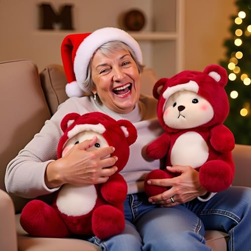 Image of Ryttir Large Teddy Bear Plush - 15.7 inchExtra Soft Bear Stuffed Animal Hugging Pillow with Rotund Belly,Safety Nursery Decor & Sensory Comfort,Cuddle Companion for Kids(Christmas Gender Neutral Gift)