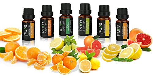 Citrus Essential Oil Kit. Pure Therapeutic Grade Fruity Essential Oils Set Of Lemon Essential Oil, Grapefruit Essential Oil, Lime, Mandarin, Tangerine Essential Oil And Sweet Orange Essential Oil! #TOP2