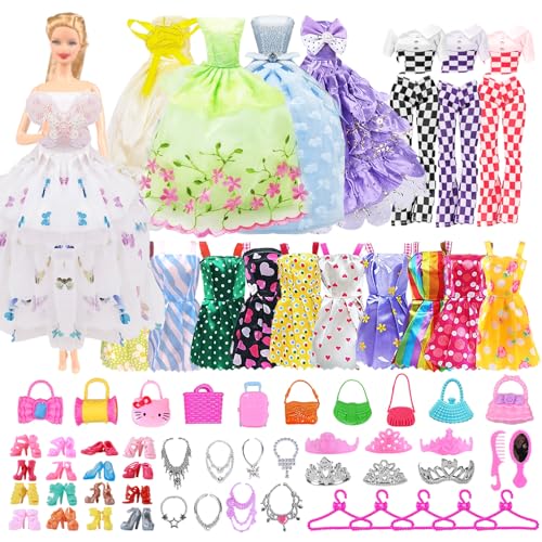 Ensemble-de-vetements-et-accessoires-de-poupee-61-pieces-vetements-de-poupee-compatibles-avec-Barbie-y-compris-13-robes-1-ensemble-haut-et-pantalon-20-chaussures-26-accessoires-pour-poupees-de Ensemble de vêtements et accessoires de poupée 61 pièces, vêtements de poupée compatibles avec Barbie, y compris 13 robes, 1 ensemble haut et pantalon, 20 chaussures, 26 accessoires pour poupées de