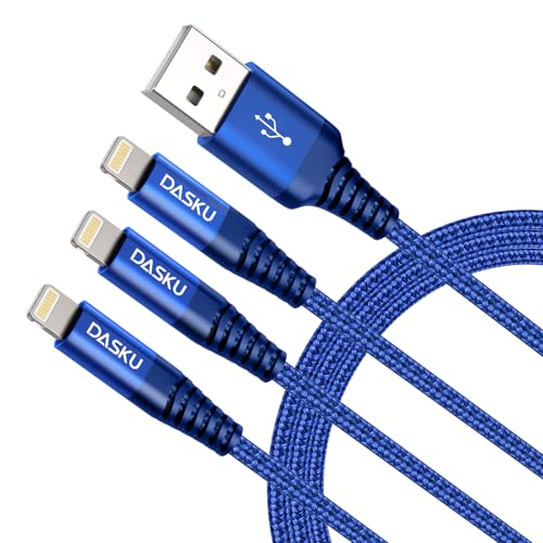 iPhone Charging Cord [MFi Certified] USB A to Lightning Cable 3FT, 3 Pack