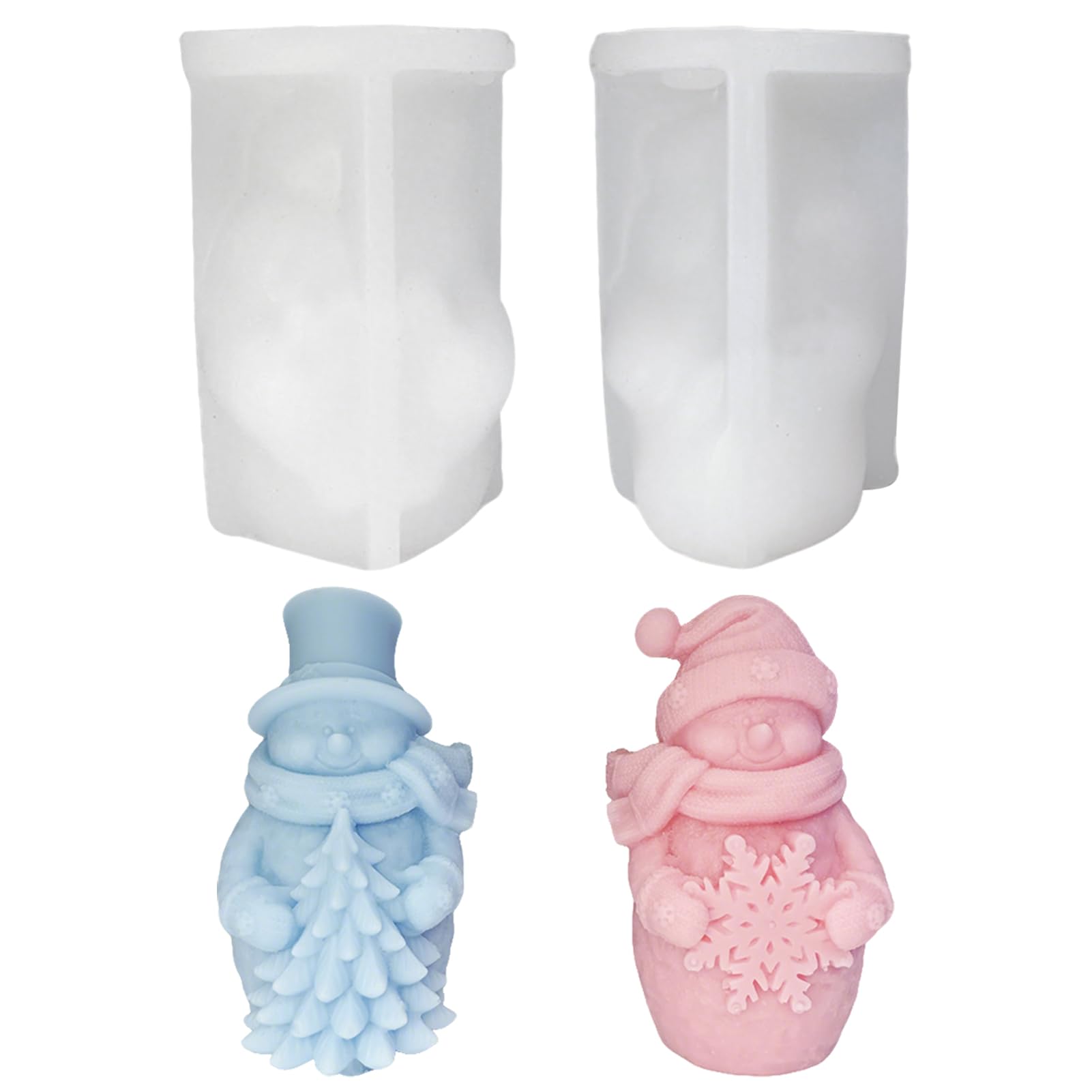 Stampo in silicone 3D per Natale, pupazzo di neve, stampi in silicone, stampi per candele, stampi fai da te, pupazzo di neve, stampi in silicone, stampi per gesso, stampi per candele, sapone
