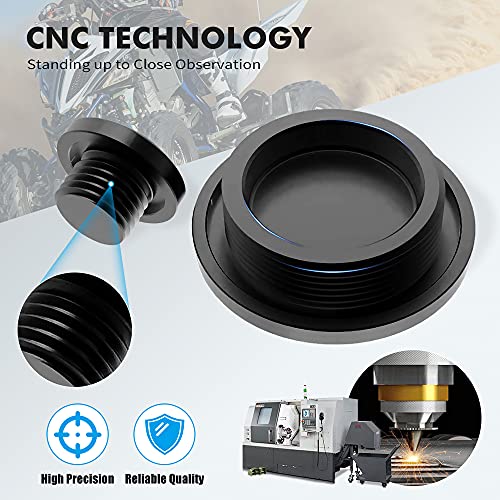 Nicecnc Black Engine Enchufes Kit Compatible With Yamaha Raptor 700 700R, 700R Special Edition, Grizzly 550 700, Rhino Kodiak 700, Viking Eps, Yfz 450, Yfz450R, Yfz450R Se, Yxz1000R, See Fitments #TOP4