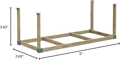 Miniatura 5 de HEAVYweight - Kit de almacenamiento de plástico para techo de 48 pulgadas de ancho x 96 pulgadas de profundidad, color gris
