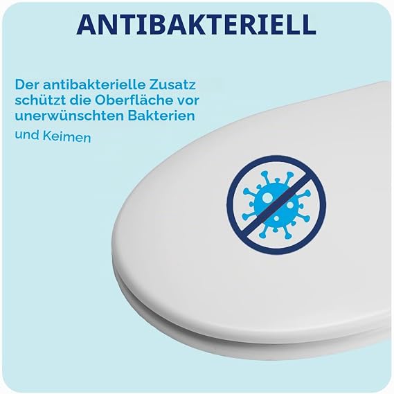 Croydex Flexi-Fix Constance Always FITS Never Slips Slow Close Toilet Seat White 43 x 38 x 5 cm