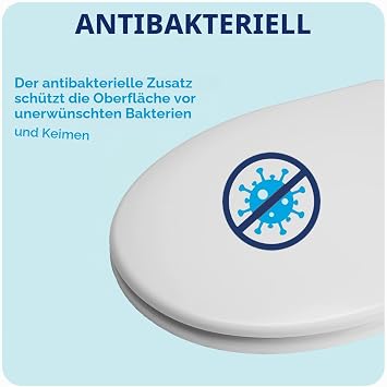 Croydex Flexi-Fix Constance Always FITS Never Slips Slow Close Toilet Seat White 43 x 38 x 5 cm