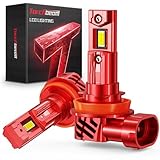 Torchbeam H11 Bulbs Kit,45000 LM, 800% Superior Brighter H11/H8/H9 Fog Bulbs, [Build-in Canbus Decoder] 6500K Cool White Light with Fan, Plug and Play, Pack of 2
