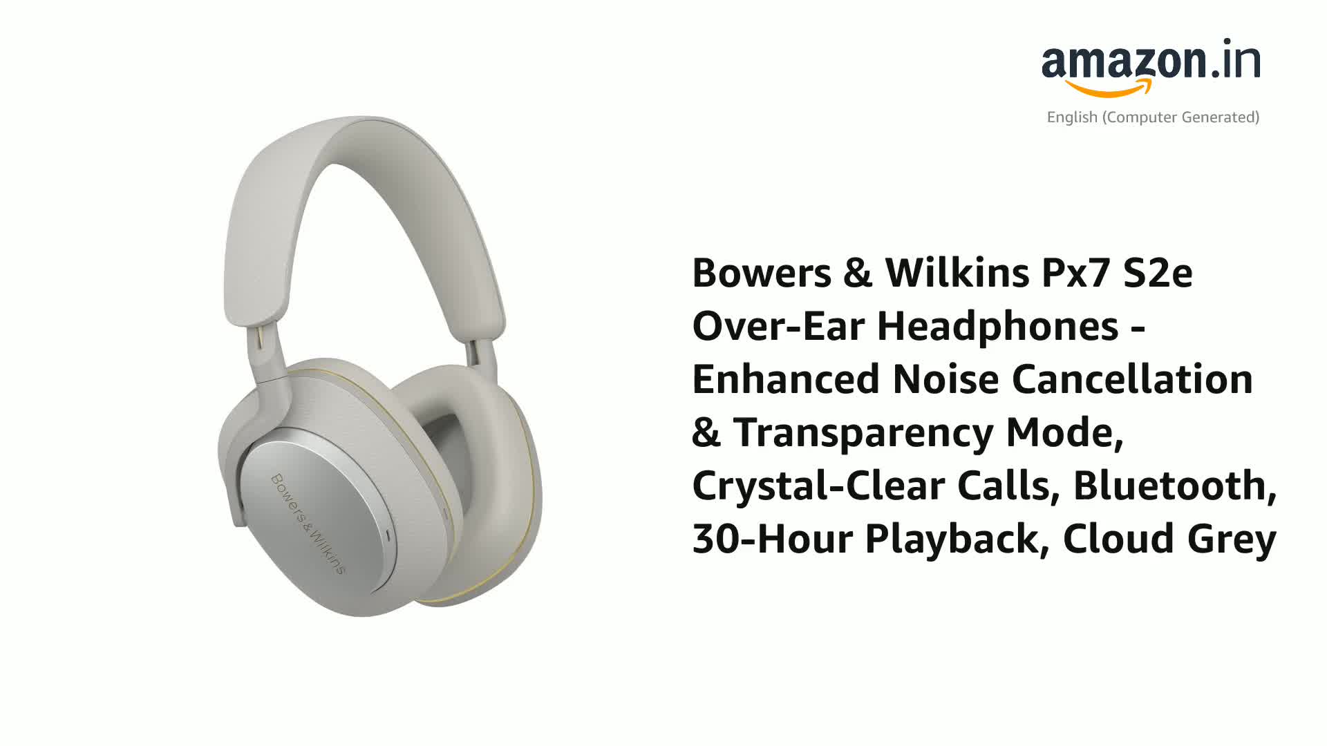 (新品未開封)Bowers & Wilkins Px7 S2e Bowers & Wilkins Px7 S2e Over-Ear Headphones - Enhanced Noise