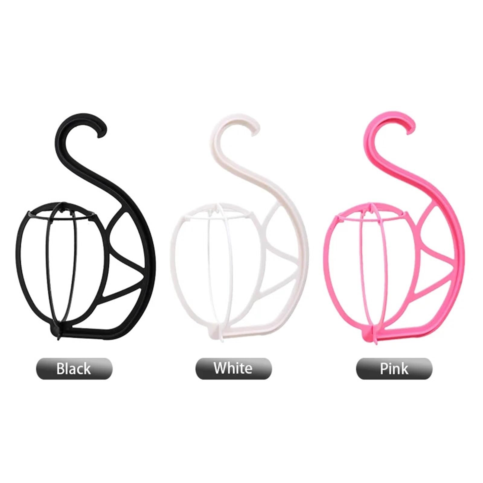 3 Stück Perückenkopfständer for mehrere Perücken, Perückenhalter, Hut, Perückentrockner, Display, Styling-Werkzeuge, Haaraufbewahrungsregal Für Kosmetologie(Pink)