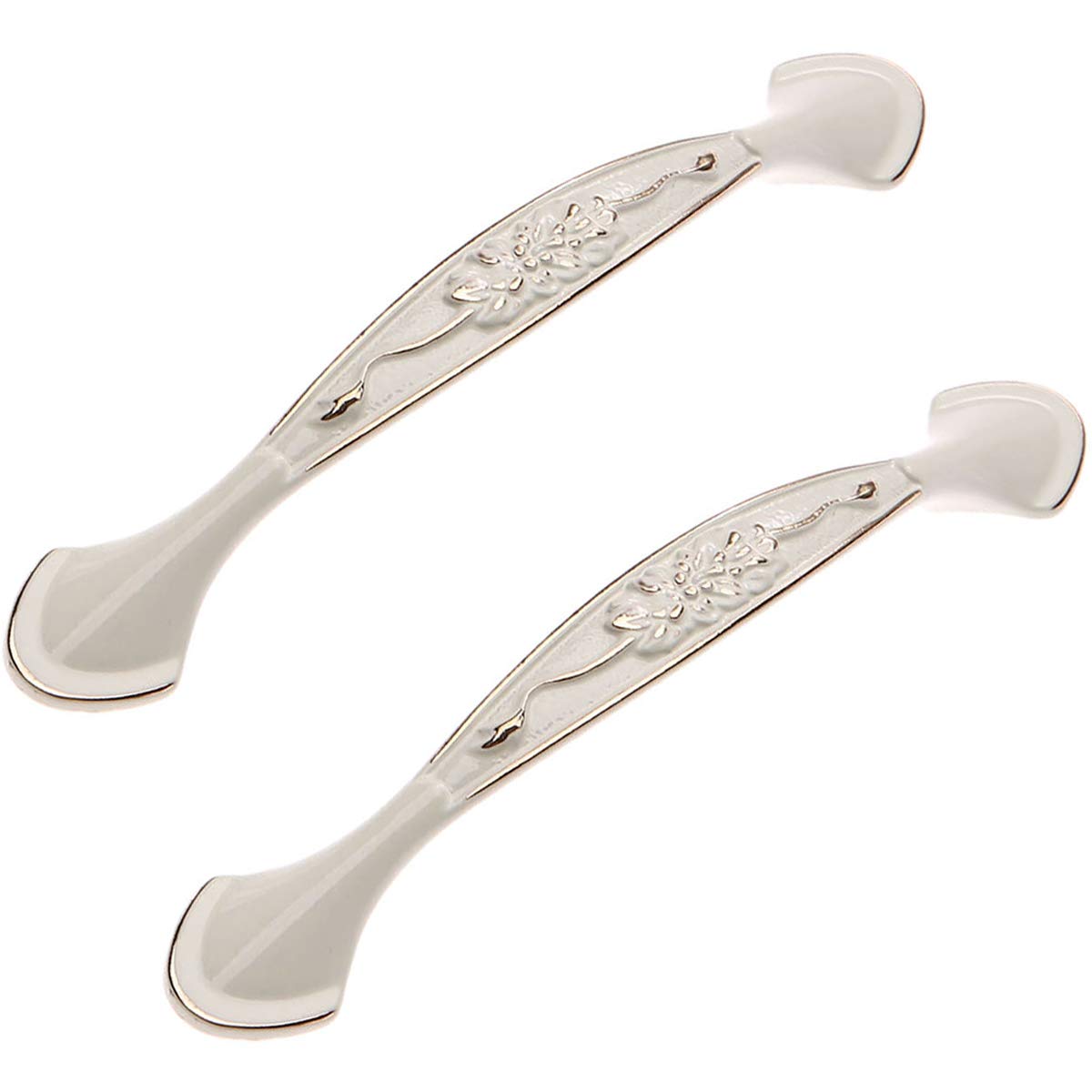 Wushadehans Style C Antique Brass Cabinet Drawer Handles 2Pcs Noble Zinc Alloy Drawer Pulls Kitchen Cabinet Knobs Hardware Hole Distance(,Hole Distance 128Mm)