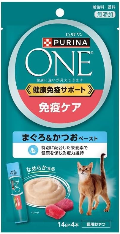 ピュリナ ワン キャット おやつ 免疫ケア まぐろ＆かつおペースト