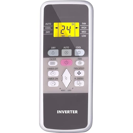 Ac Remote Compatible for HITACHI Ac Remote 1.5 Ton 3 Star Inverter Split AC, Model 2021 (RSQG318HEEA, White) with Backlight