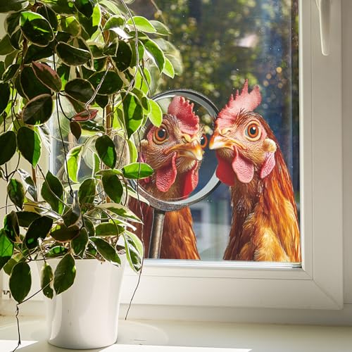 Vinilo decorativo infantil con dibujos de pollito y lupa miniatura 5