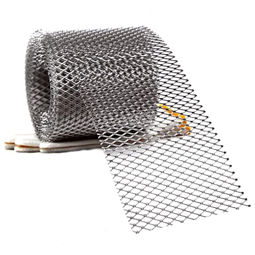Carligo Gutter Guard, Leaf Filter Gutter Covers, Aluminum Screen Roll 6 Inch X 21 Feet for DIY Gutter Filter, Gutter Downspout Covers, Rain Gutter Leaf Guard, Leaf Filter Gutter Protection