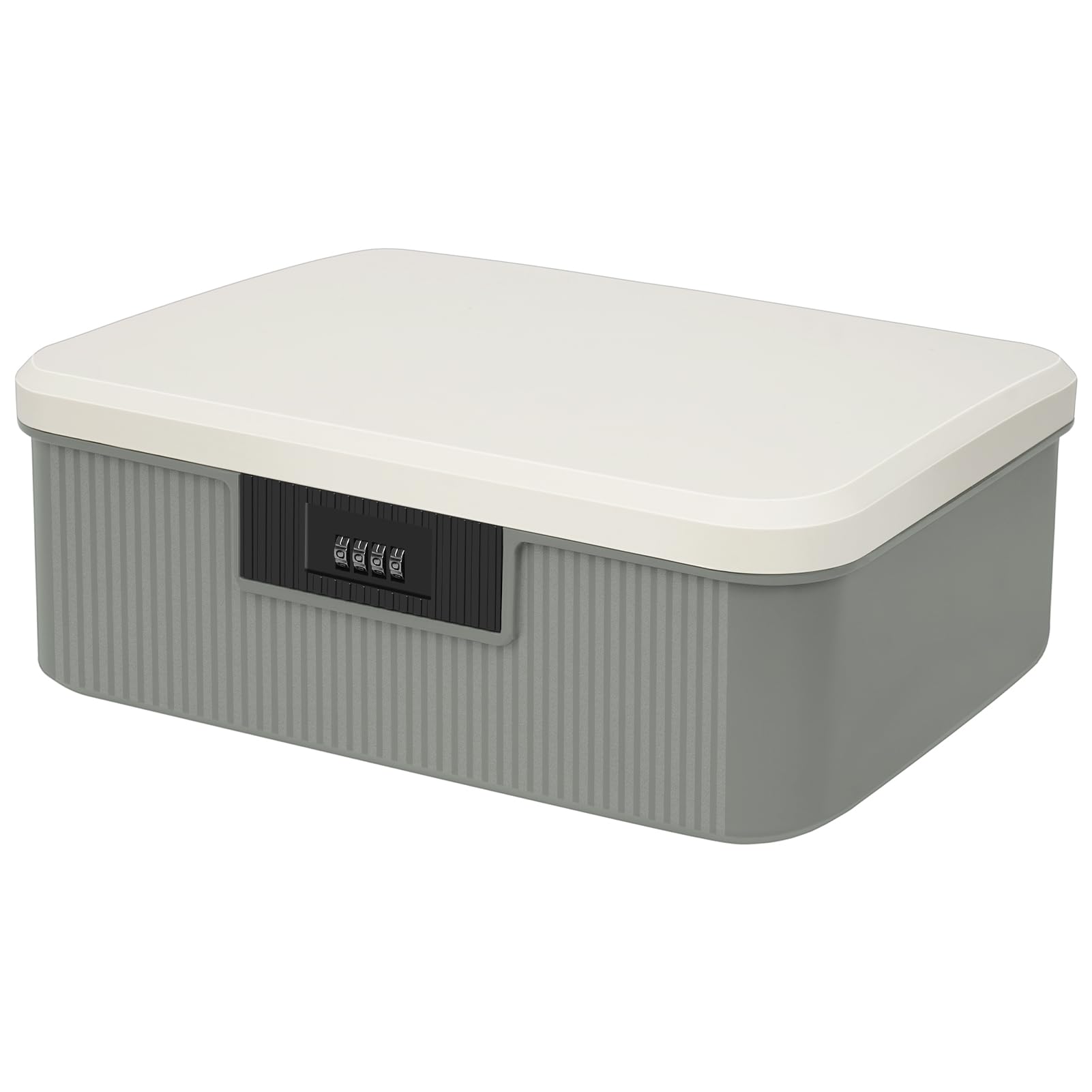 Serrure à combinaison à 2 couches en ABS, 34 x 29 x 12 cm, boîte de rangement verrouillable pour casier de bureau, téléphones portables, médicaments, collations, bonbons, coffre-fort personnel