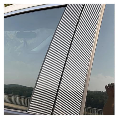 に適合する レンジローバー に適合する イヴォーク L538 5 ドア 2013 2014 2015 2016 2017-2018 車のドアウィンドウピラーポストトリムカバーステッカー(カーボンファイバー)