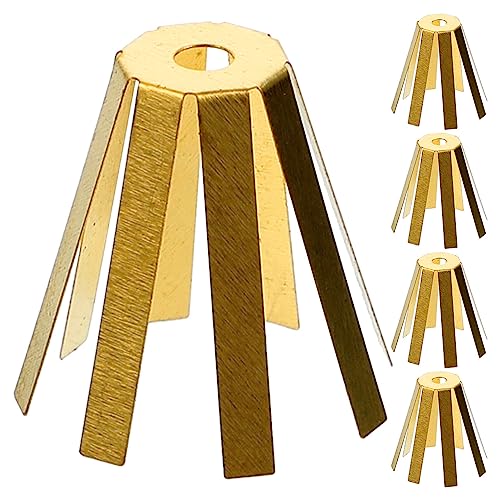 Toddmomy 5pcs Brass Golf Club Eight-Claw Gasket Ball Head Filler Adjustable Adapter Shims Octopus Type Adapter Shims Golf Replacement Parts Golf Shafts Universal Adapter Shims