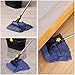 dr.yu Looped-End String Wet Mop Heavy Duty Cotton Mop Commercial Industrial Grade Telescopic Iron Pole Jaw Clamp Floor Cleaning 55.1
