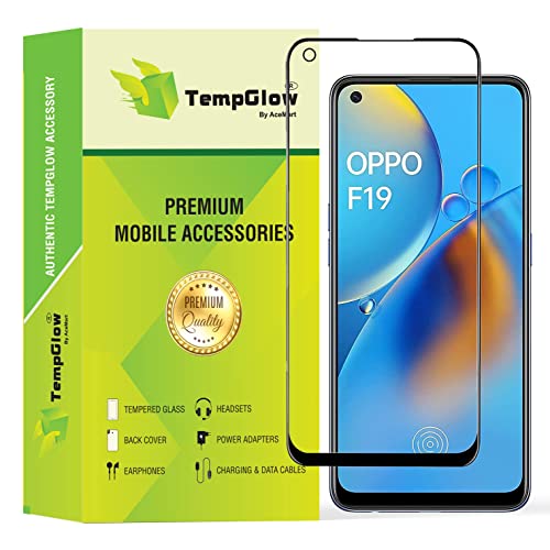 Image of Screen Protector for Oppo F19 | Oppo Reno 6 5G (Black) Tempered Glass Edge-to-Edge 6D Screen Guard With Installation Kit