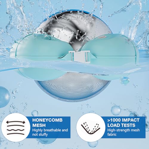 Image of Proberos Inflatable Pool Float Lounger with Cup Holder, PVC Floating Chair, Press Self-Inflating Reclining Water Lounge, Pool Float Pool Raft for Beach, Lake & Summer Pool Parties, 79x71CM