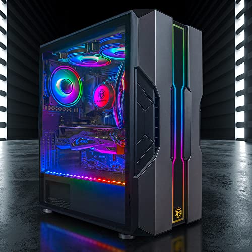 GameMachines Sigma ATX Gaming Gehäuse, inklusive 3 A-RGB Lüfter