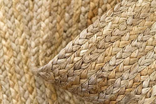 HAMID Rug Jute Alhambra Natural Colour, Jute Rug, Area Rug 100% Jute Fibre Hand Wovem, Braided Rug for Home, Living Room, Floor Carpet.(150x80cm) - Cosy Home Interiors HAMID Rug Jute Alhambra Natural Colour, Jute Rug, Area Rug 100% Jute Fibre Hand Wovem, Braided Rug for Home, Living Room, Floor Carpet.(150x80cm) - Image 7