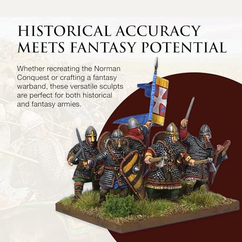 Figuras Norman Infantry Miniaturas 28mm 60 Piezas miniatura 4