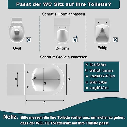 WC-Sitz mit Absenkautomatik und Kindersitz von WOLTU