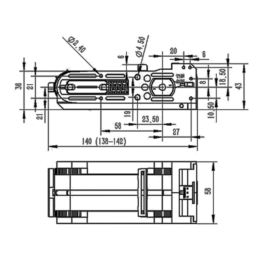 Toplionace 24V Mini Kunststoff förderband fördert Automat Frachtweg Transportierbar Geschenk Zigaretten Spielzeug Seidenpapier 140-206mm (T145)