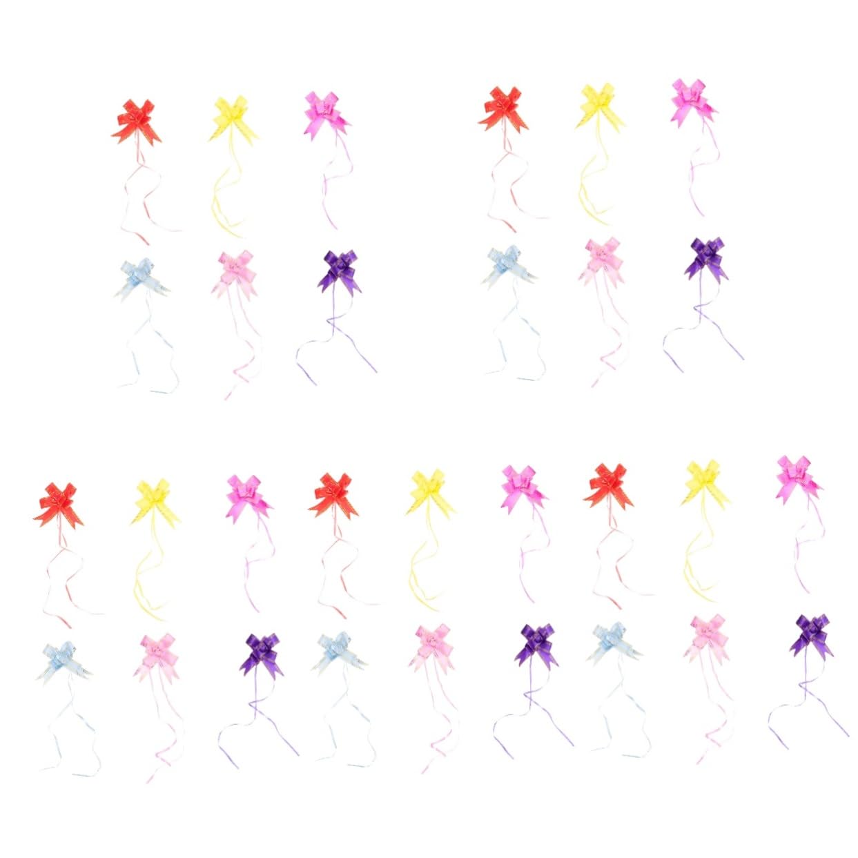 30pezzi Decorativi Bows Raso Con Dorato Eleganti Fiocchi Per Decorazione Auto Matrimoniale Vari Facili Da Usare Perfetti Per Feste e Pacchetti
