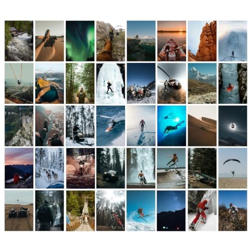 Image of auraposter Poster | Set of 40 | Mini Posters (15 x10 cm) | Wall, Bedroom, Living room | Glue Dots Included