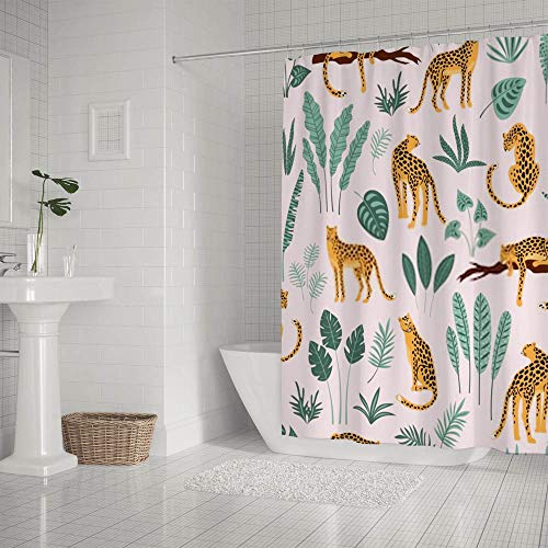 Rideau de douche en tissu polyester dense avec finitions soignées Chehongg - 3
