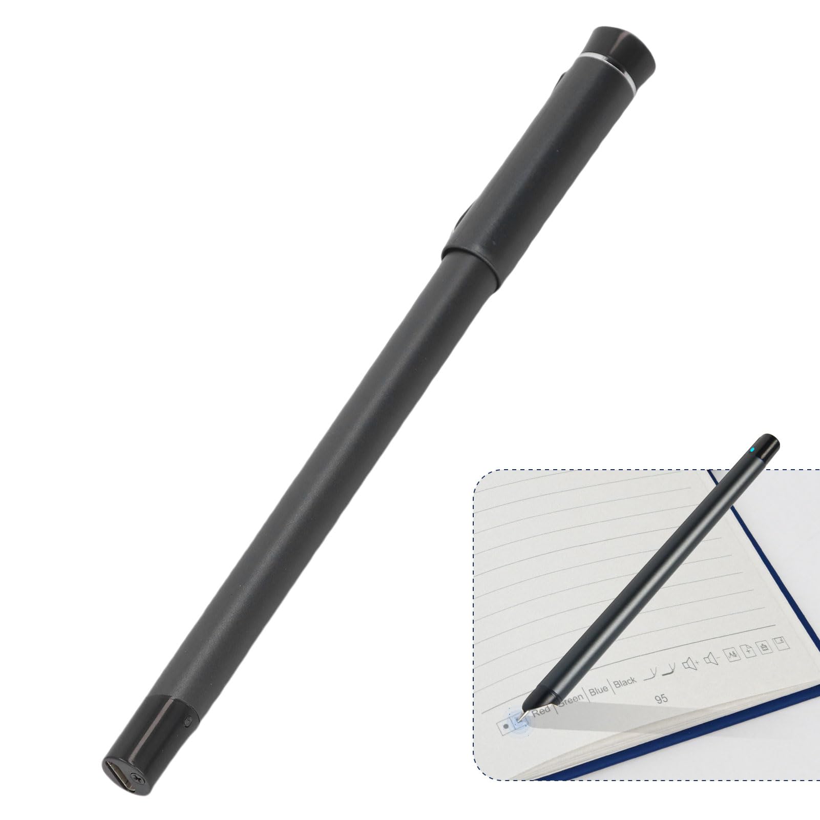 Goshyda Cuaderno Digital Inteligente con Bolígrafo, Panel de Escritura de Generación OCR y AI, Sincronización en Tiempo Real BT5.0 para Tableta de Teléfono, Almacenamiento sin Conexión y (Rojo)