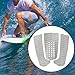 Colaxi 3Pcs Surfboard Traction Pads Boat Floor Mat Multipurpose DIY Stomp Pad EVA Deck Grip Foot Tail Pad for Skimboard, White