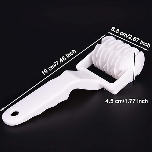 Miniatura 3 de EORTA - Juego de 2 rodillos de celosía para decoración de plástico, corteza de masa, pizza, horneado, herramienta de grabado en relieve por EORTA