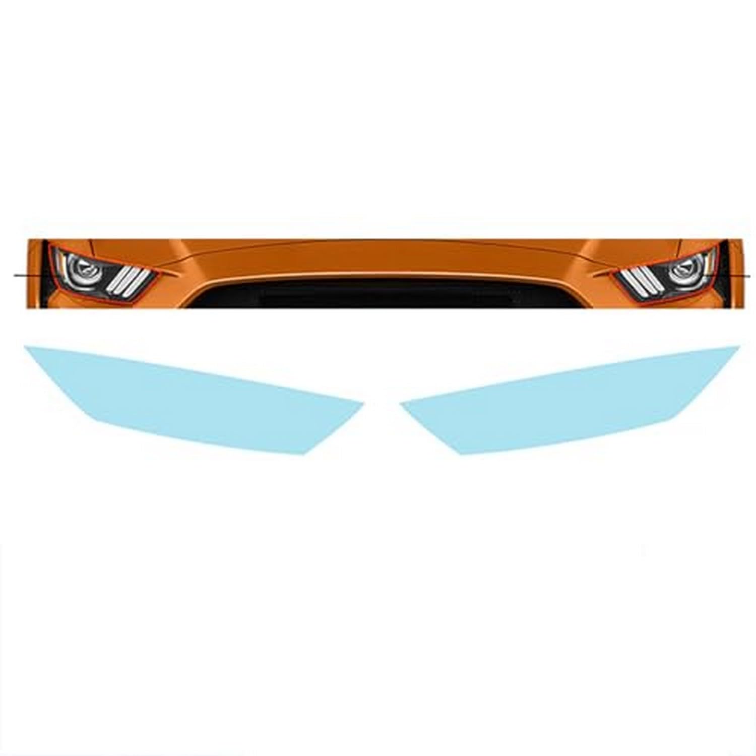 Film TPU transparent 8.5 mm haute qualité pour phares avant Ford Shelby Gt500