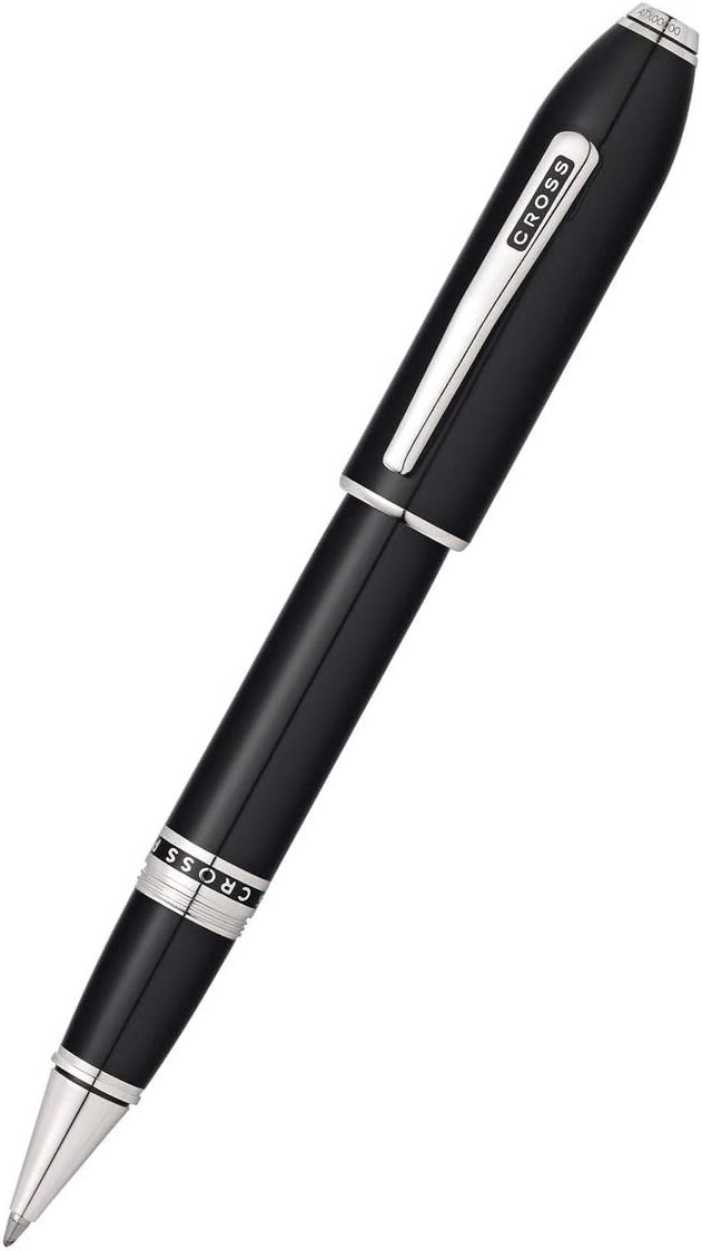 Peerless 125 Obsidian Lacquer Rollerball Pen - Black