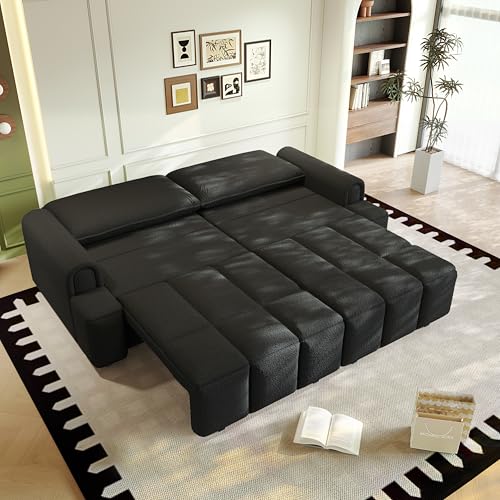 KEIKI 90.2" 3-in-1 Sleeper Sofa Bed with Storage