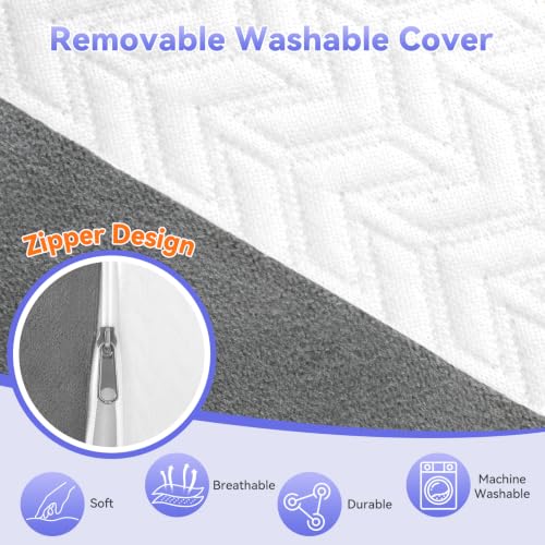 Image of Vekkia Wedge Pillow for Side Sleeping, Back Support with High-Density Foam
