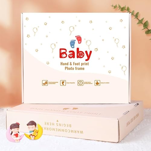 Mcstars JIAN400 Newborn Hand And Footprint Clay Photo Frames, Baby Footprint Keepsake Sets thumb #1