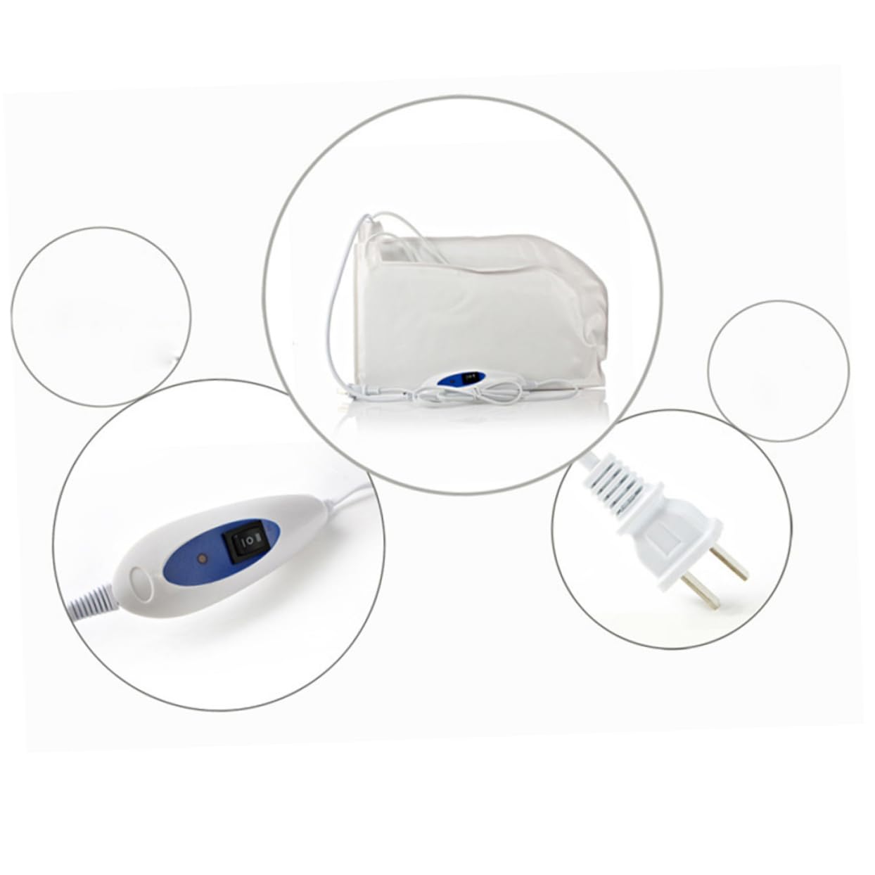 PartyKindom Electric Mittens for Hand Treatment Kerotherapy Paraffin Wax Gloves for Spa Use Cozy Heated Mitts for Women US Plug White Enhance Moisture Absorption and Relaxation