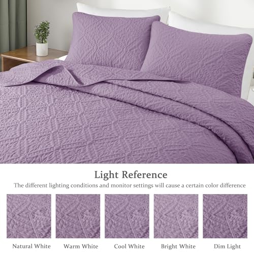 Exclusivo Mezcla King Quilt Set, Dusty Lavender by Exclusivo Mezcla - Used condition - Image 3