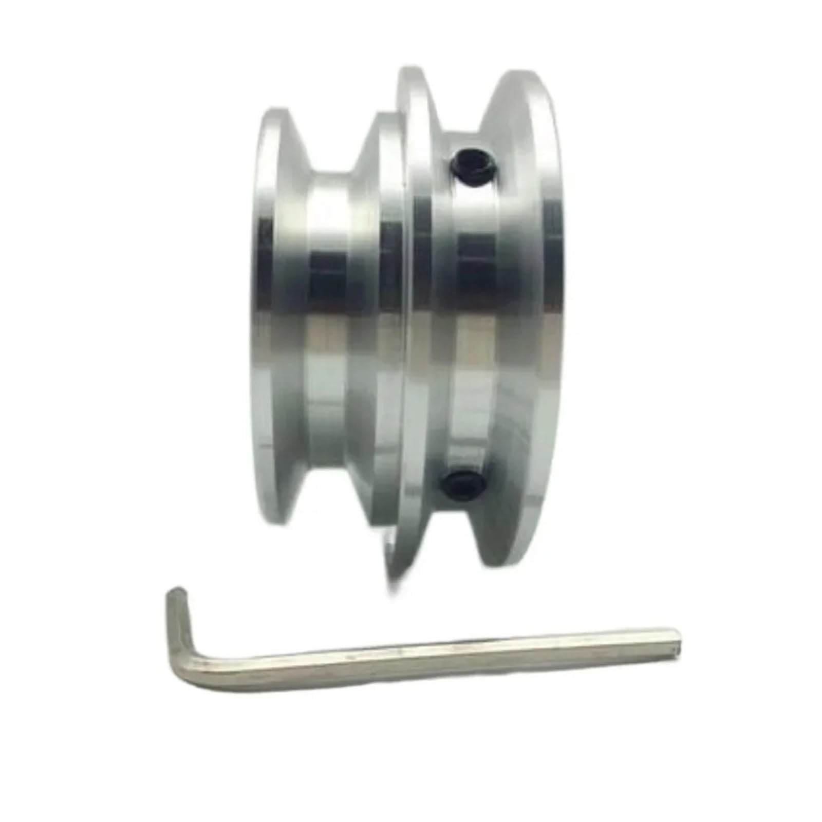 Puleggia con scanalatura in lega di alluminio, diametro esterno 40 mm, foro 8 mm, A-pe doppio B per motore mandrino, trasmissione a cinghia trapezoidale fai da te (10 mm/12 mm) – e versatile