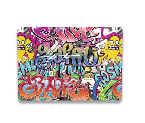 Image of MightySkins Carbon Fiber Skin Compatible with Microsoft Surface Laptop Studio 2 (2023) Full Wrap Kit - Funky Graffiti | Protective, Durable Textured Carbon Fiber Finish | Made in The USA