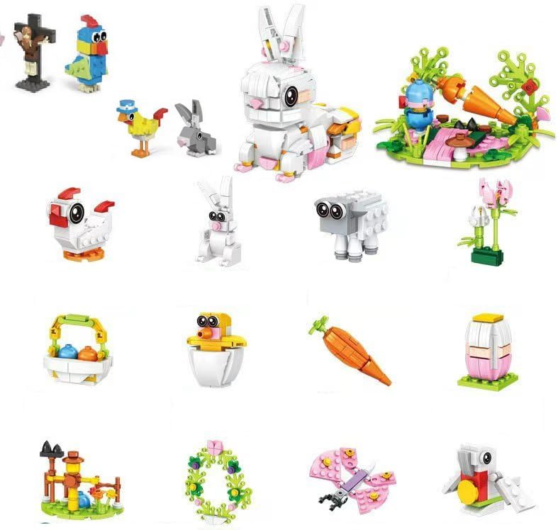 Cessfle イースターバニー 積み木 卵付き