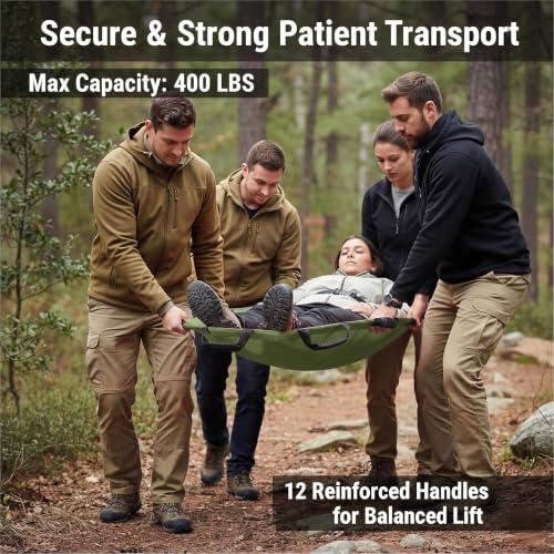 Image of Portable Gurney Stretcher for Patient & Large Dog Rescue, 400 lbs