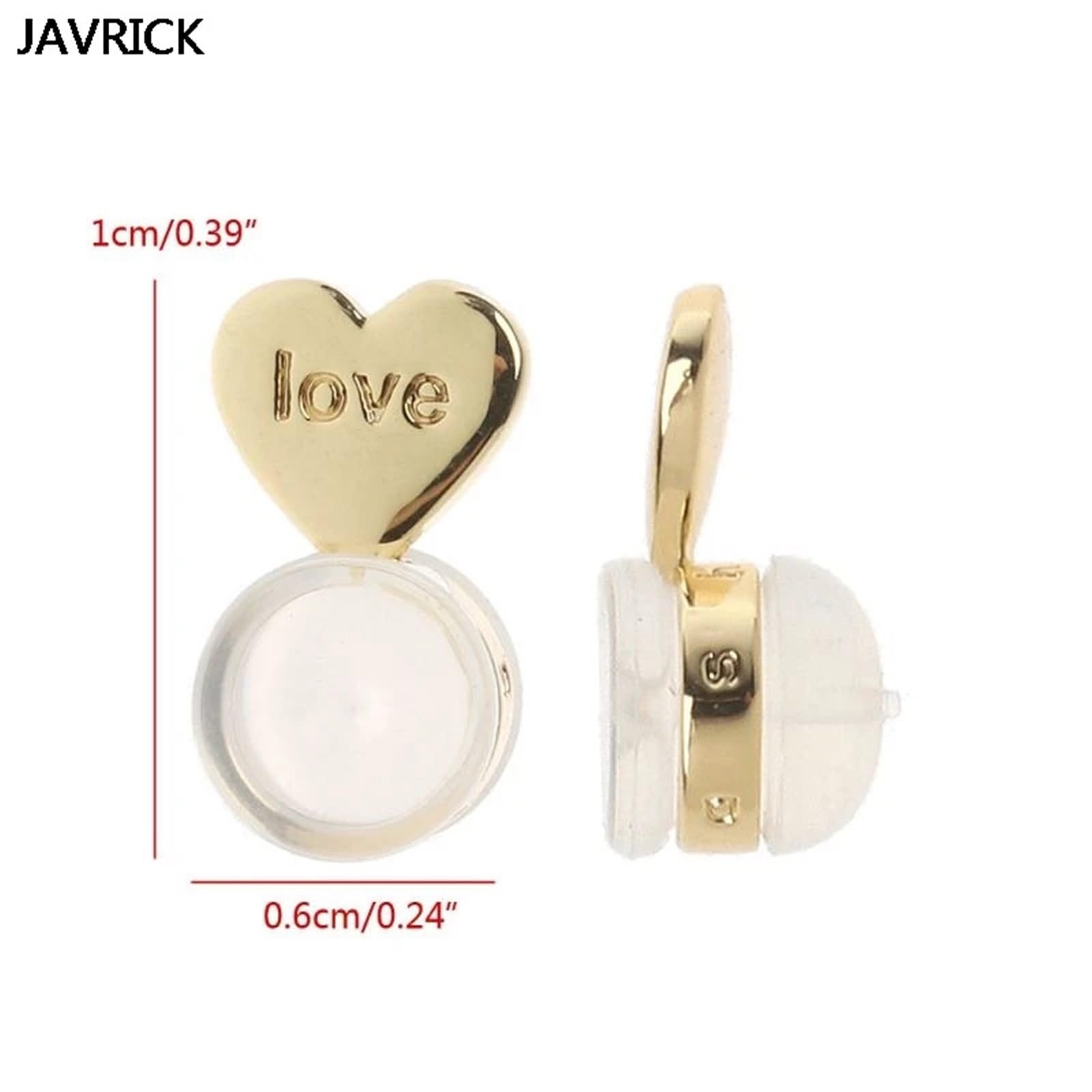 Lot de 100 fermoirs réglables pour boucles d'oreilles